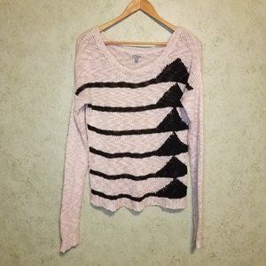 Pink & Black Sweater